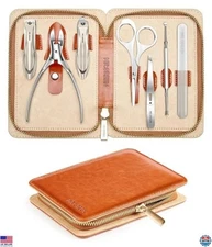 MR.GREEN Premium Manicure Set - German Stainless Steel Nail Clippers & Care Kit