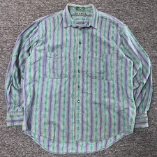 Vintage Levis Sutter Creek Aztec Southwestern Button Shirt Mens Sz XL Multicolor