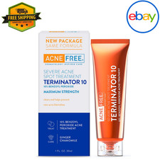 Acne Free Terminator 10 Acne Spot Treatment with Benzoyl Peroxide 10 Maximum St