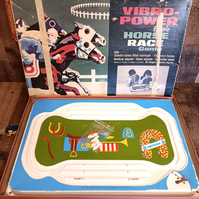 #ad Vintage Pressman 1963 Vibro Power Electric Horse Race Game Complete Not Working $39.83