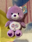 NWT 8" PLUSH PURPLE SHARE LOLLIPOPS CARE BEAR COLLECTIBLE RETRO 1980's SOFT TOY