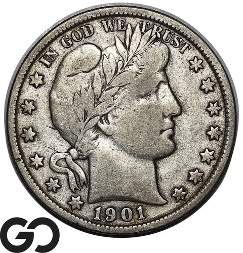 1901 Barber Half Dollar, VF