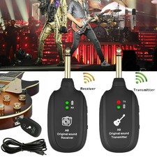A8 Wireless Guitar Transmitter Receiver Set UHF 730mhz 50M Range Micro USB H9K2
