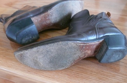 1960-70 Acme Short Boots Made in USA 1940 Vintage Style Square Toe 9 1/2 D as is - Picture 6 of 11