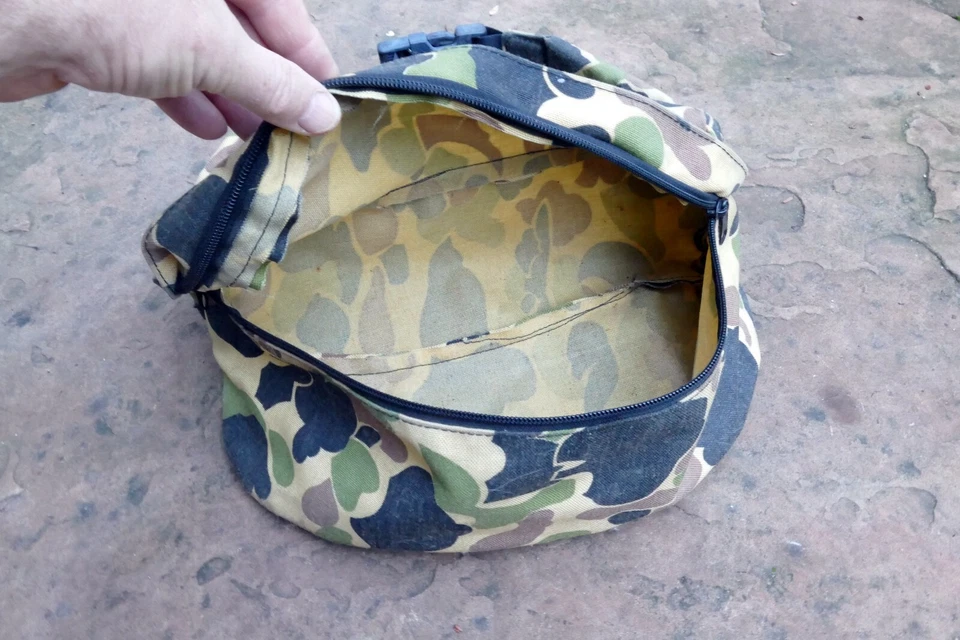 Top-Load Holster Camera Waist Bag Pouch Belt snap on CAMO green tactical pack - Image 3 of 4