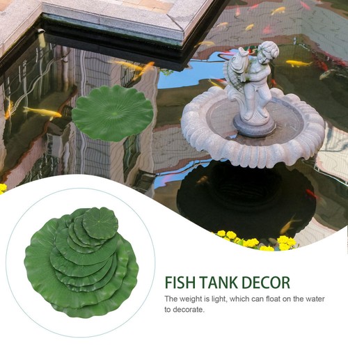 10PCS 10CM Lilly Pad Pond Artificial Floating Foam Water Lily Pads Artificial - 第 5/12 張圖片
