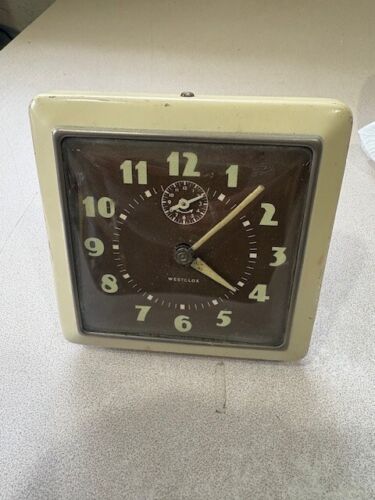 Vintage Westclox Spur Alarm Clock For Parts or Repair