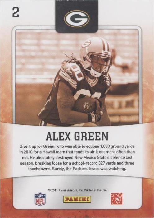 2011 Score Alex Green #2