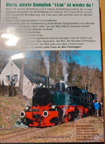 Eisenbahn-DVD: "Hurra unsere 11SM iste wieder da" Brohltalbahn - Bild 2 von 3