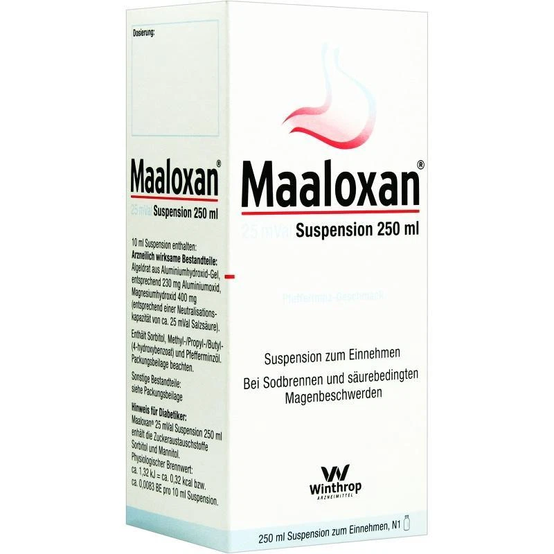 SANOFI-AVENTIS DEUTSCHLAND GMBH GESCH&AUML;FT MAALOXAN 25 mVal Suspension 250 ml PZN1427479