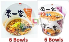 (12 BOWLS) - NEW Uni-President Instant Noodle 來一客 川辣牛肉風味麵 (6碗) + 來一客 韓式泡菜風味 (6碗)
