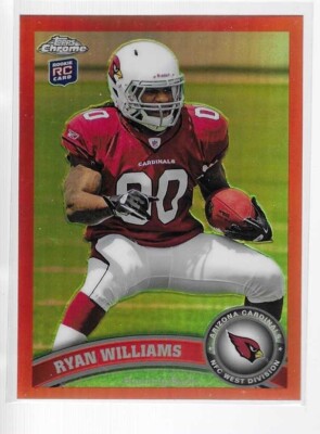 RYAN WILLIAMS 2011 TOPPS CHROME ORANGE REFRACTOR ROOKIE CARD #71