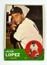 1963 Topps #92 Hector Lopez New York Yankees Vintage Card