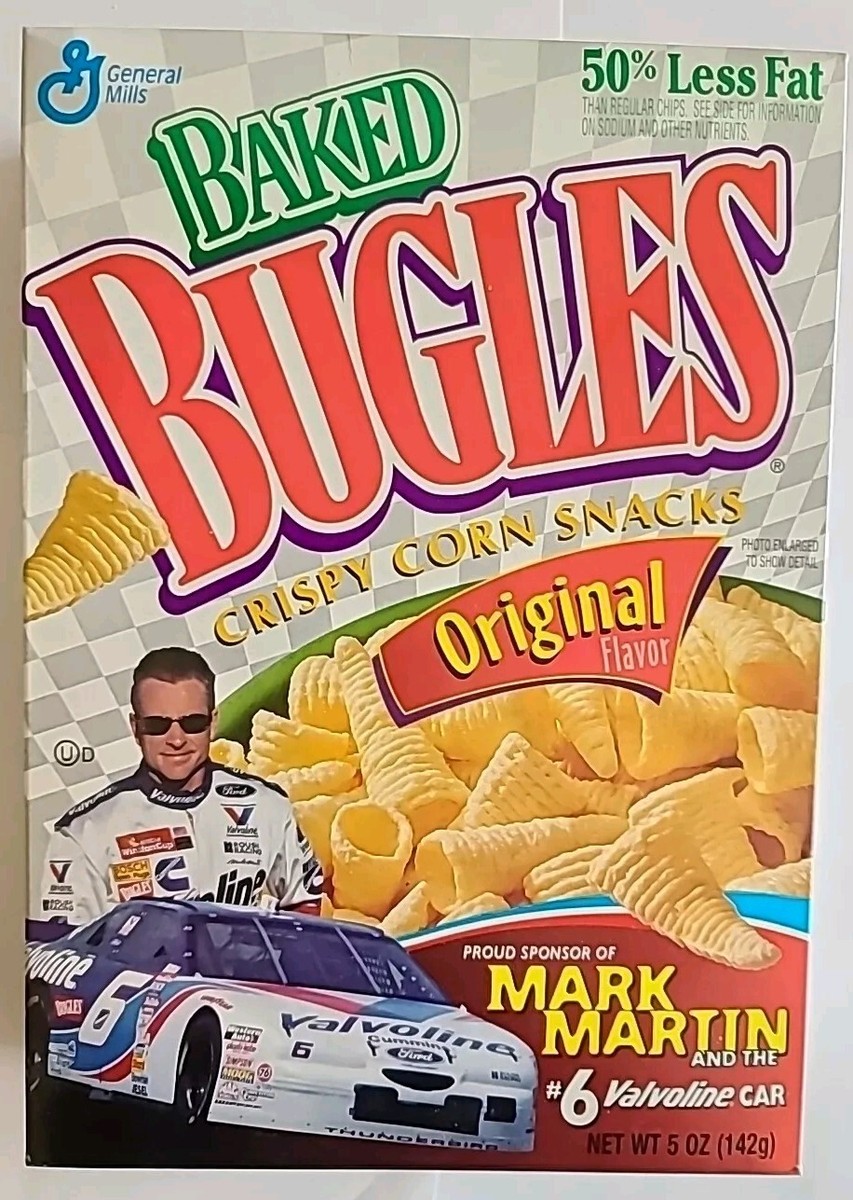 Vintage Nascar 1997 Baked Bugles #6 Mark Martin Sealed Full Corn