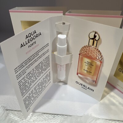 Lot 2: Guerlain Aqua Allegoria FORTE ROSA ROSSA EDP 1 ml sample spray NEW