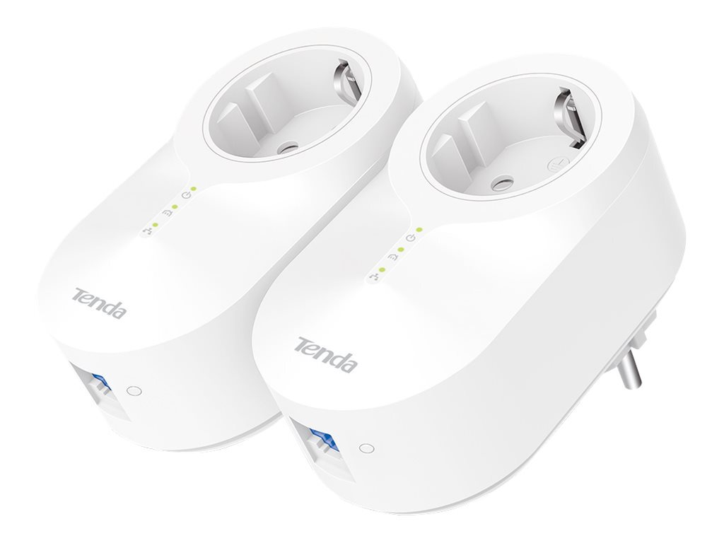 Tenda Powerline PH6 AV1000 Gigabit Passthrough Adapter 2x Bridge Rete PH6