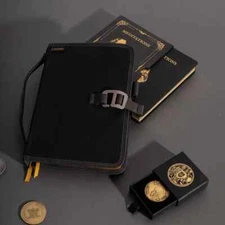 Lochby Field Journal Bumblebee A5 Planner Cover | Water Resistant Waxed Canvas 