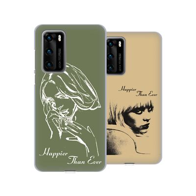 OFFICIAL BILLIE EILISH HAPPIER THAN EVER SOFT GEL CASE FOR HUAWEI PHONES 4