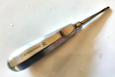 LINDO-LEVIEN Dental Elevator Large STRAIGHT BARBED EDGE ELEVATOR