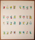1960 Topps Tattoo Proof Sheet 32 RARE Jimmy Brown Pittsburgh Steelers Penn State — photo 1