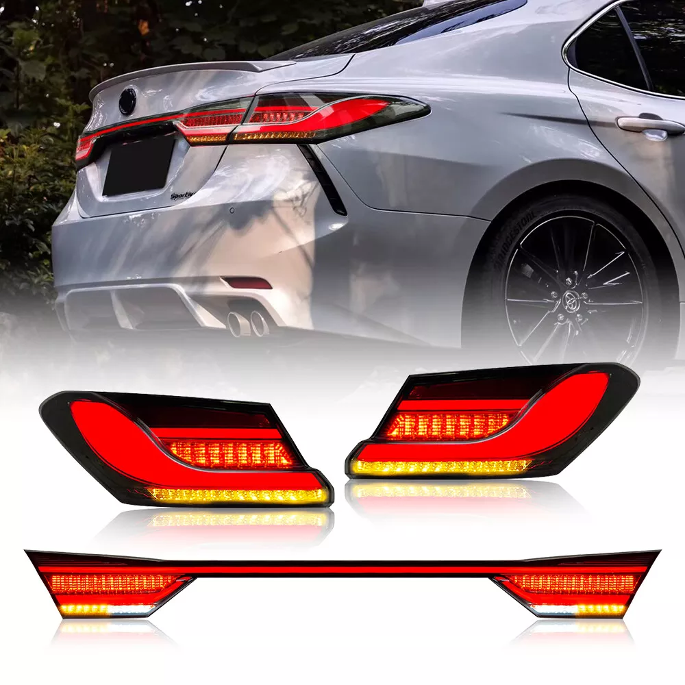 LED Tail Lights FOR 2018 2023 Toyota Camry LE SE Animation Rear Lamp Assemblies