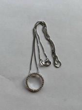 Platinum Over Sterling with Diamond Accents 18  Necklace 4418