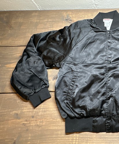 Vintage Local Rock Band Marshall Law Nylon Bomber Jacket Embroidered Black Large - Picture 9 of 17