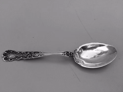 ANTIQUE GORHAM STERLING SUGAR SPOON 6" - BUTTERCUP OLD MARKS