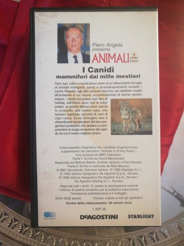ANIMALI PIERO ANGELA I CANIDI VHS - Foto 2 di 2