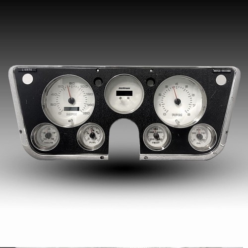 1967-1972 Chevy Truck Analog WL6003R White Faceplate Backlit Red LED's USA Made! - Picture 9 of 20