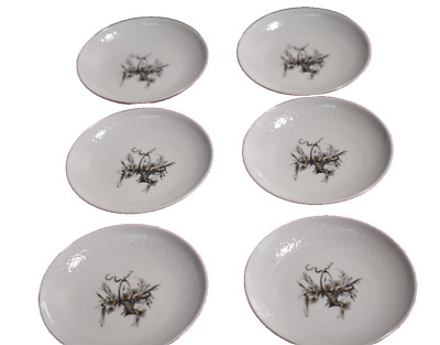 Rosenthal Studio Line 6x Untersetzer Teebeutelablage Konfekt Schale ø 9,5 cm = V