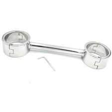 Stainless Steel 4cm High For Couples Restraints Spreader Bar Handcuffs