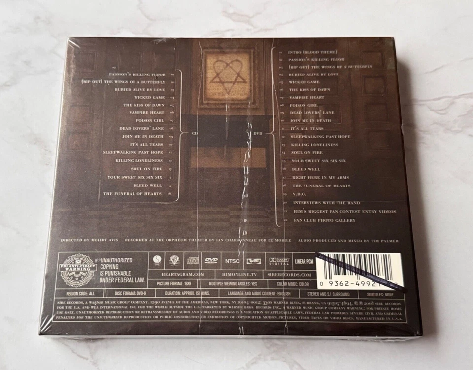 HIM Digital Versatile Doom CD/DVD SEALED! Digipak 2008 w/Hype Sticker! PROMO NEW Foto 3 de 4