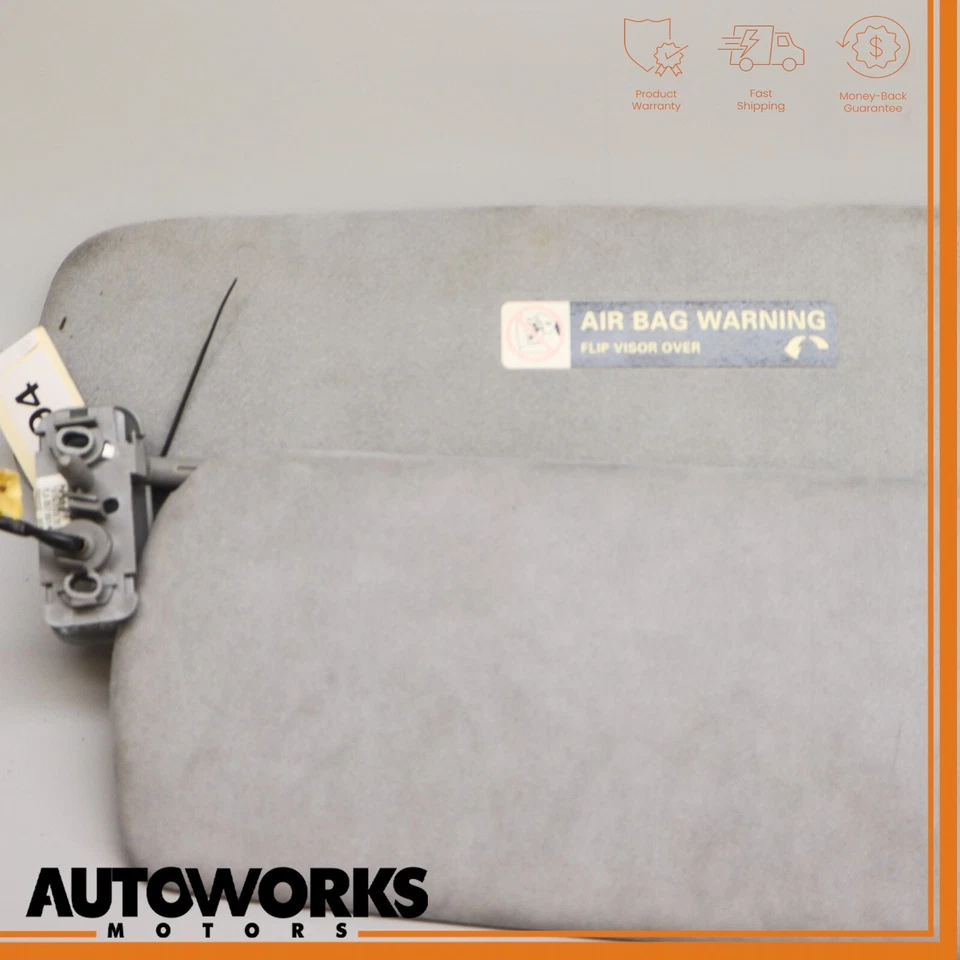 Porsche Cayenne S 955 2005 lado izquierdo del conductor parasol con espejo retrovisor Alcantara fabricante de equipos originales Foto 2 de 4