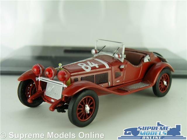 ALFA ROMEO 6C 1750 MODEL CAR 1929 RED MILLE MIGLIA RACING 1:43 SIZE IXO + CASE K