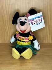 The Disney Store - 8" Mini Bean Bag Plush - Tourist Hula Minnie Mouse