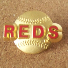 Cincinnati Reds name w/ gold ball pin 1998 3D MLB c43488