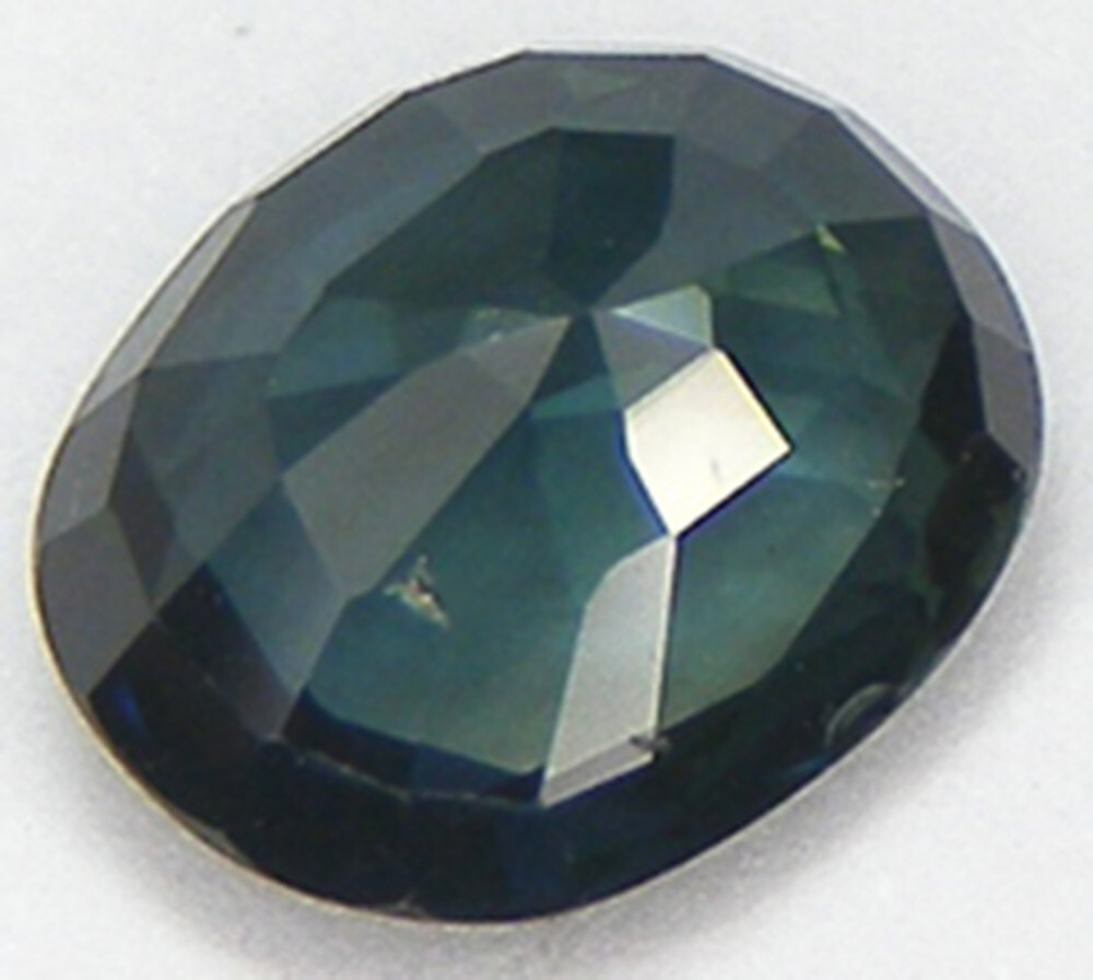 Saphir Naturel Vert Bleu De Thaïlande 6x4.4mm 0.63ct Traité H - Pierre Précieuse