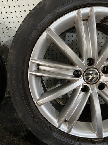 VW TIGUAN 18" INCH ALLOY WHEELS WITH TYRES 5N0601025D 2009-2016 - Picture 12 of 24