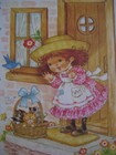 1980s vintage greeting card Pam Peltier BIRTHDAY Basket of Kittens Gift For Girl — photo 4