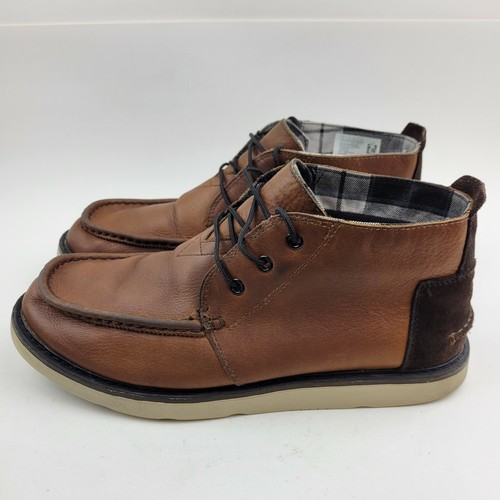 Toms Mens Chukka Brown Lace Up Boots 