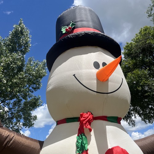 Gemmy Holiday Living 12’ Tall Inflatable Snowman 0670240 Christmas Original Box - 第 6/11 張圖片