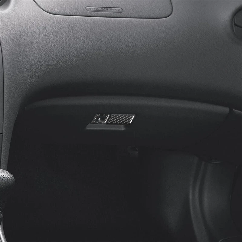 Carbon Fiber Interior Glove Box Lock Trim CoverFit For Toyota Celica 2002-2005 - Imagen 3 de 4