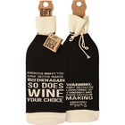 Primitives by Kathy Exercise or Wine Makes You Look Better Naked Bottle Sock