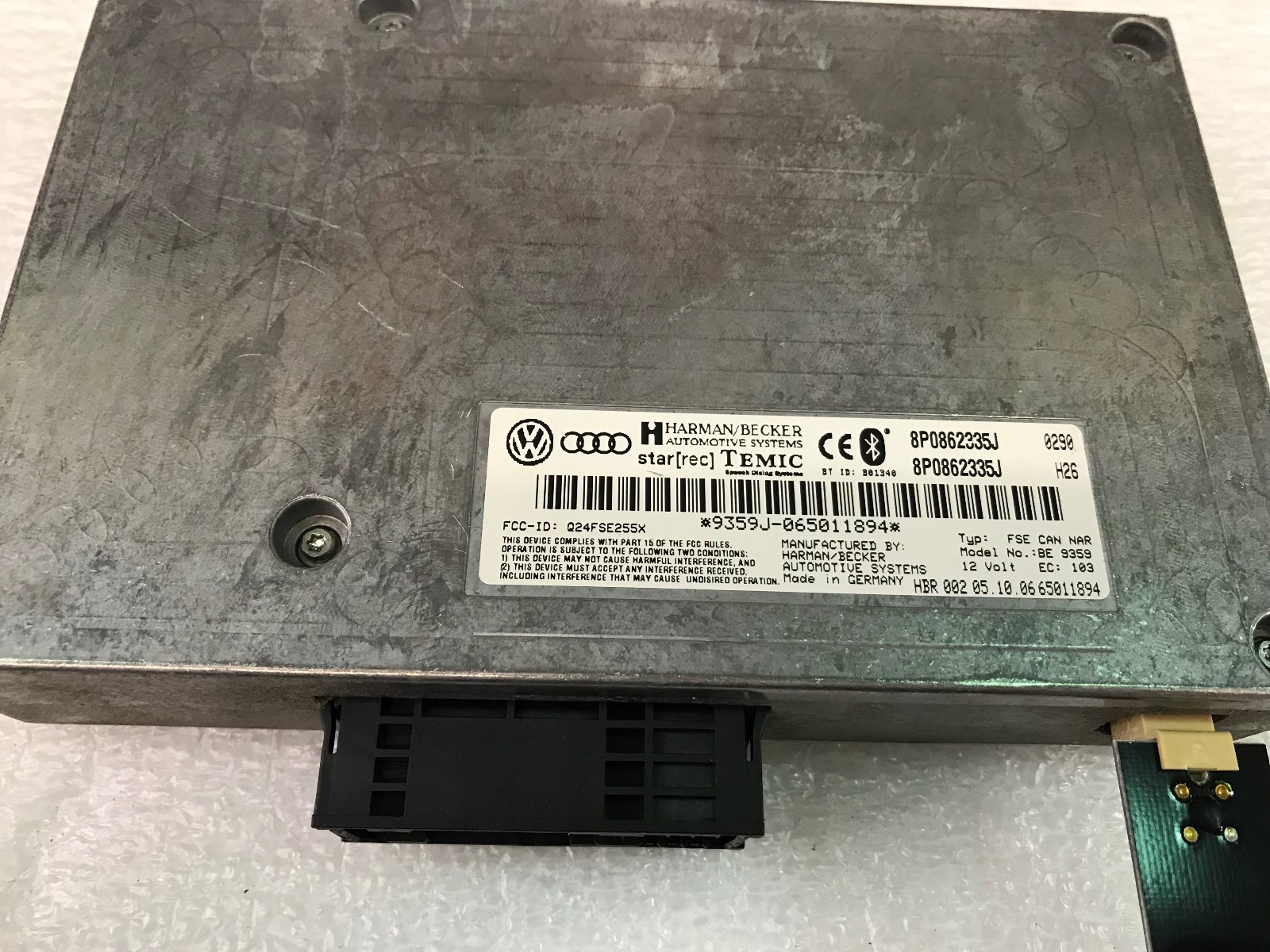 LAMBORGHINI GALLARDO COUPE SPYDER COMMUNICATION CONTROL SYSTEM OEM 8P0862335J