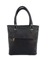 Black Leather Handbags Tote Bag Women's Purse Work Office Carryall Shoulder Bags