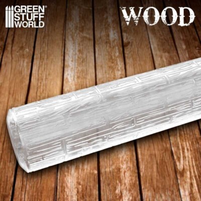 Rolling Pin - WOOD PLANKS Texture terrain roller Wargames and miniature bases