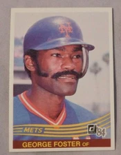 1984 Donruss George Foster New York Mets #312 Baseball Card nm-mt