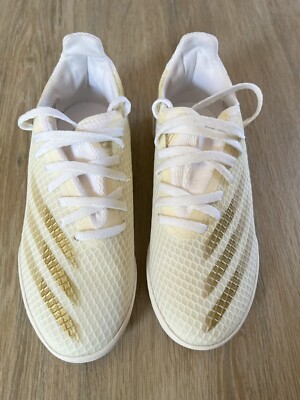 Adidas X Ghosted.3 In Jr. White gold metallic melange - neu und ungetragen.