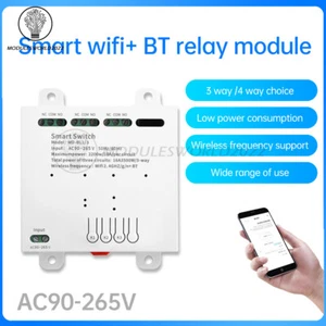 EWeLink Sans fil intelligent WIFI Module de relais de commutateur Bluetooth AC90-265V 3/4Way